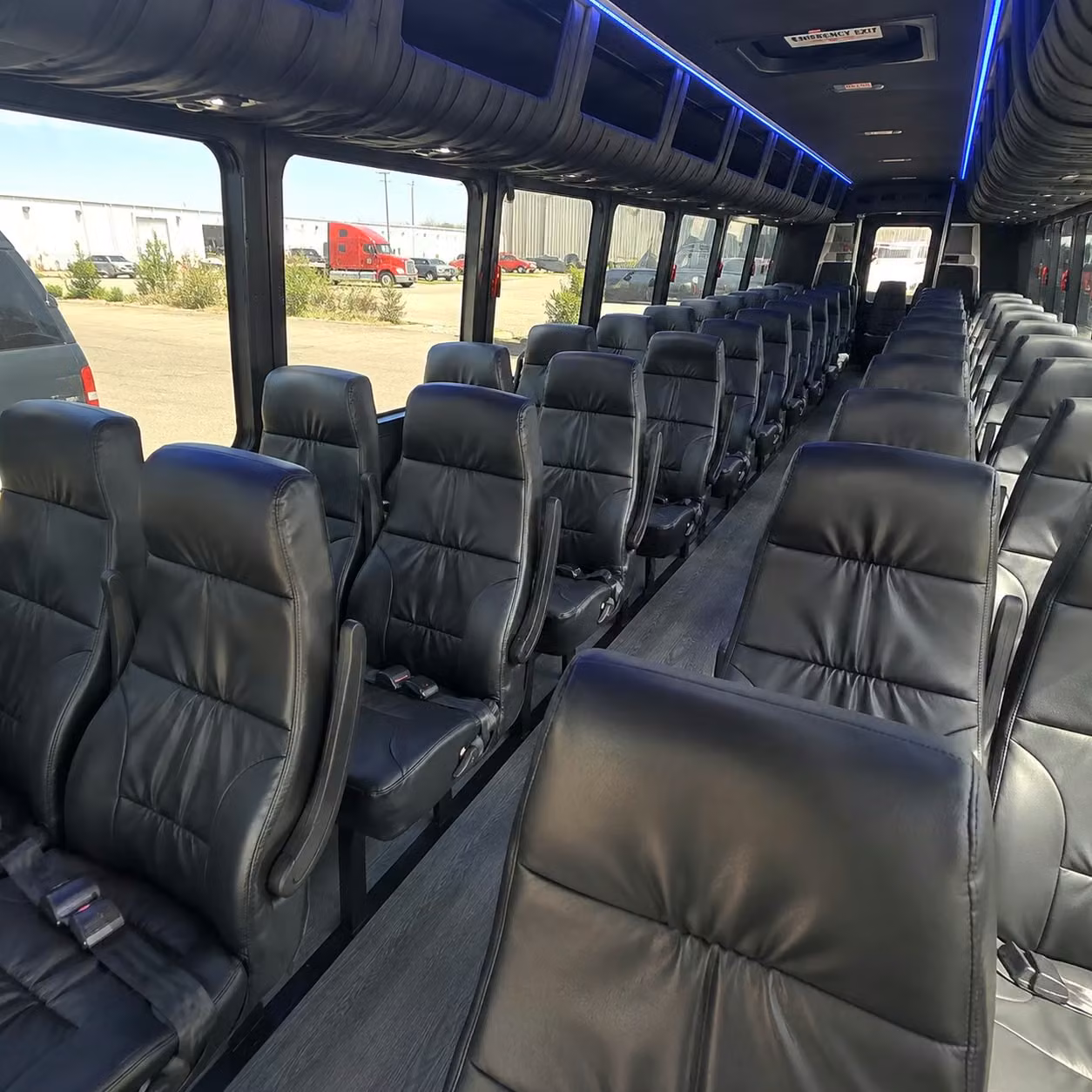 35 passenger minibus interior